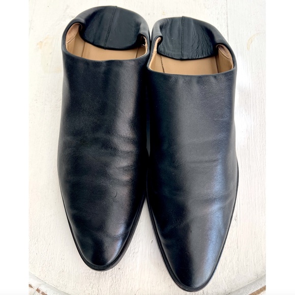 EVERLANE The Modern Babo Mule Slide in Black Leather - 9 - Picture 4 of 13